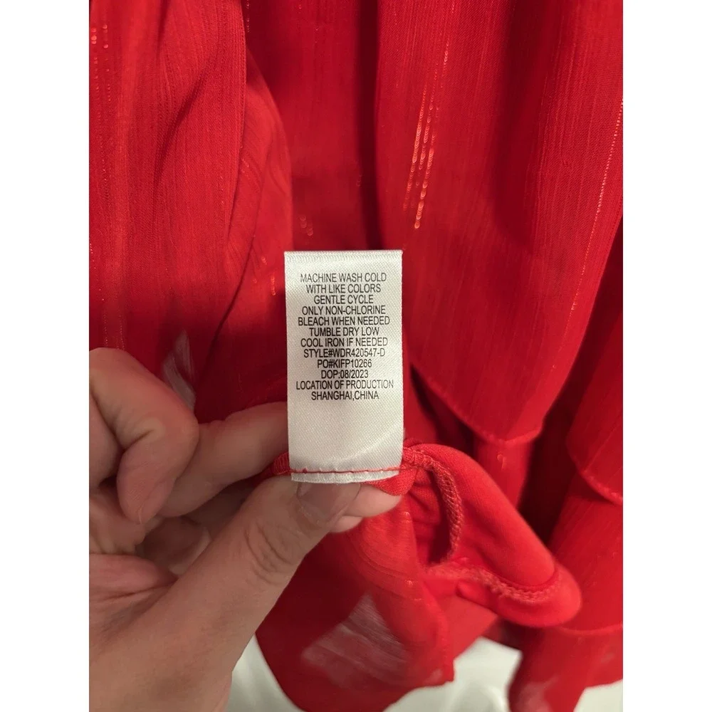 Chelsea & Violet Girls‎ Red Chiffon Dress Holiday NWT 3T